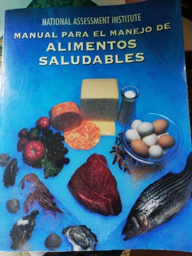 Manual para el manejo de alimentos saludables