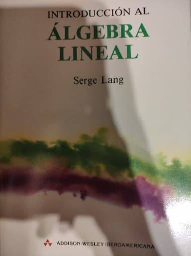 Introducción al álgebra lineal