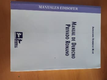 Manual de derecho privado romano