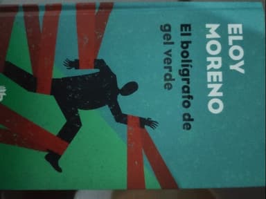 el bolígrafo de gel verde