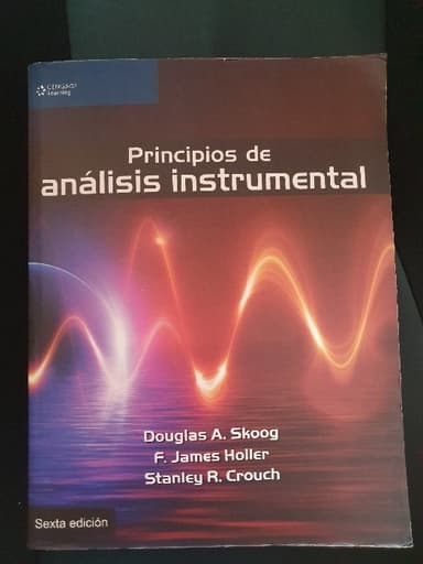 Principios de análisis instrumental