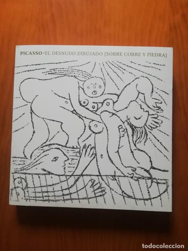 PICASSO EL DESNUDO DIBUJADO SOBRE COBRE Y PIEDRA.
