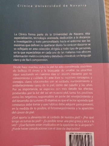 Cuidados de la piel. Conductas y habitos para mantenerla joven y sana