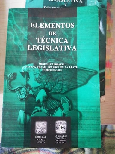 Elementos de técnica legislativa
