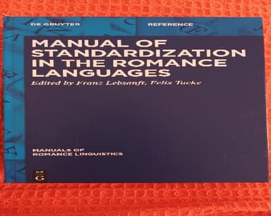 Manual of Standardization in the Romance Languages