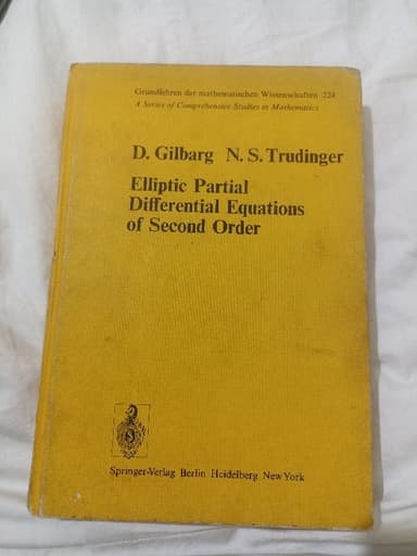 Elliptic Partial Differential Equations of Second Order