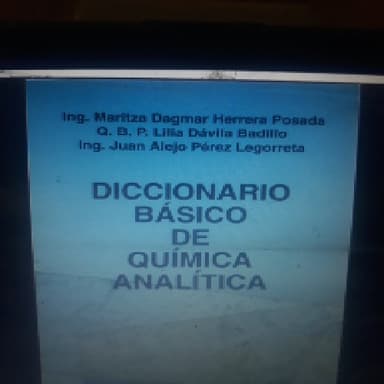 Diccionario basico de quimica anlitica