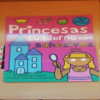 Princesas cuadernos adhesivos