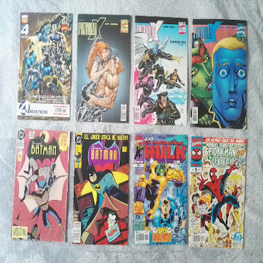 6 cómics de Marvel y 2 de DC