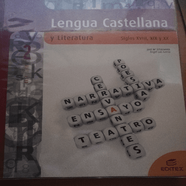 Lengua Castellana y Literatura. Siglos XVIII XIX y XX 2o Bachillerato