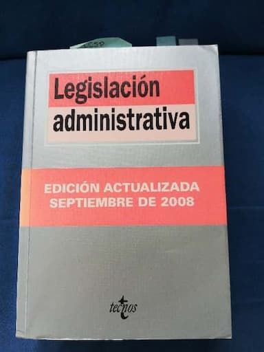 Legislacion administrativa Administrative Legislation