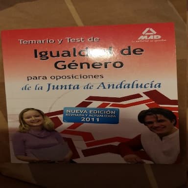 Temario y test de igualdad de género para las oposiciones de la junta de andalucía