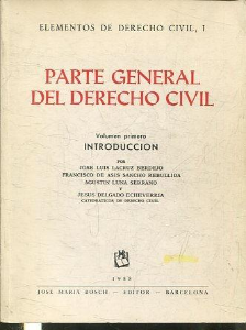 Parte general del derecho civil (4 volumenes)