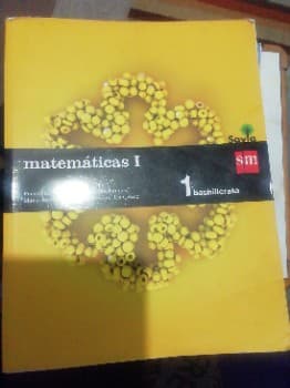 Libro Matemáticas 1°Bachillersto 