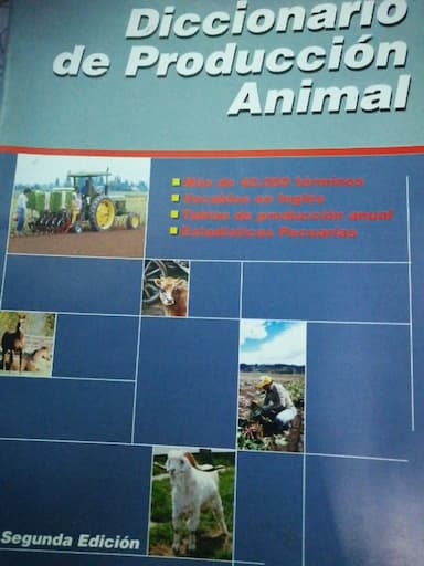 Diccionario de producción animal. Edición