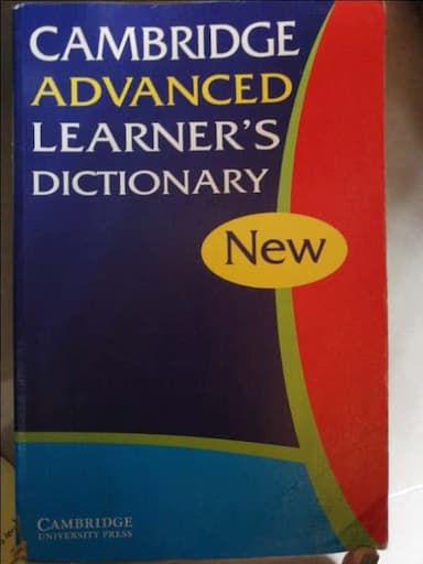 Cambridge Advanced Learners Dictionary