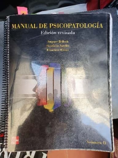 Manual de psicopatología, edición revisada 