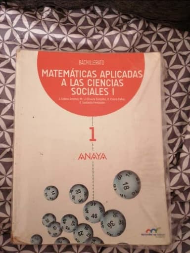 Matemáticas Aplicadas a las Ciencias Sociales I
