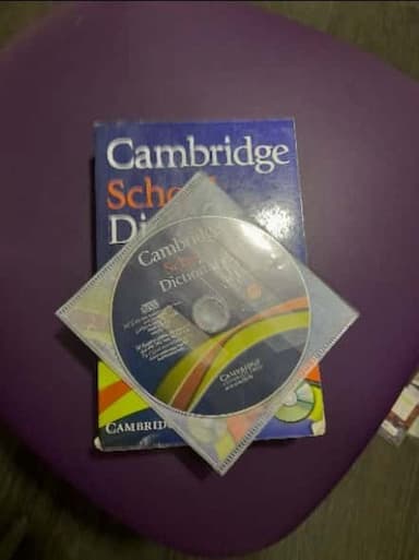Cambridge school dictionary.