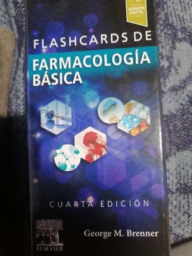 Flashcards de farmacología básica 