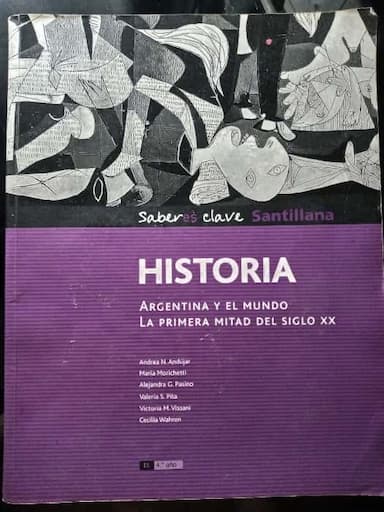 Historia Argentina y el mundo. La primera mitad del siglo XX