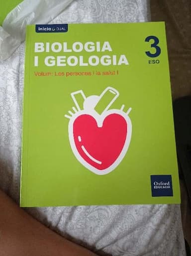 Biologia i geologia, 3 ESO: V. [1]. Les persones i la salut I