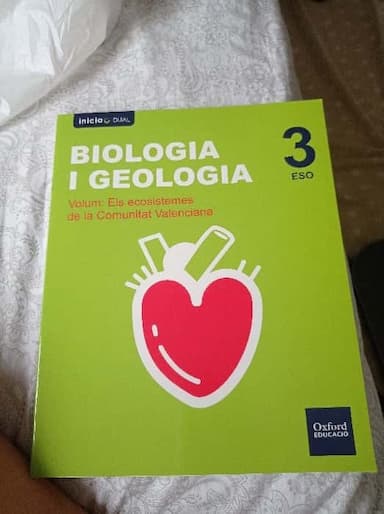 Biologia i geologia, 3 ESO.