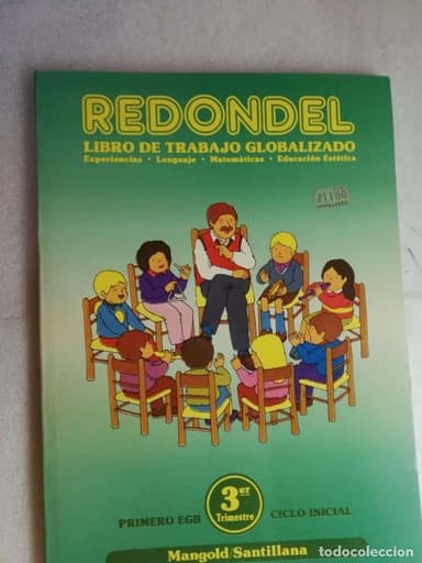 REDONDEL LIBRO DE TRABAJO GLOBALIZADO, PRIMERO EGB, 3º TRIMESTRE . NUEVO SIN USO