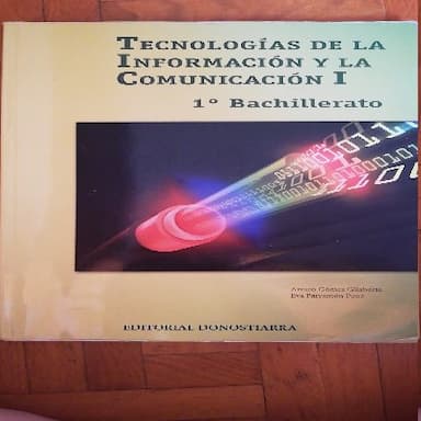 Tecnologías de la información y la comunicación 1 Bachillerato