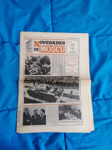 Periódico Novedades de Moscu. 1979