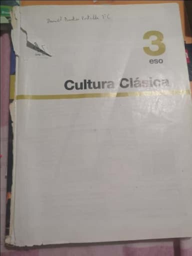 Cultura clásica 3°ESO