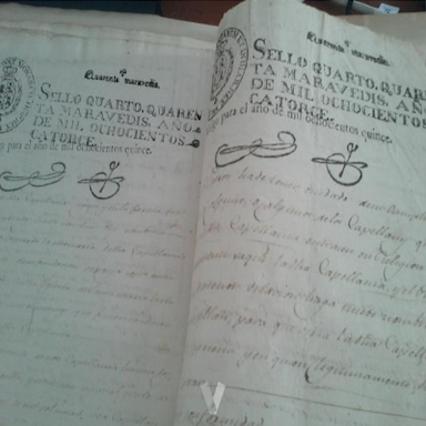 Manuscrito antiguo de 1815 Medina del Campo