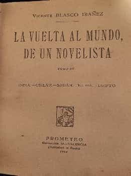 LA VUELTA AL MUNDO DE UN NOVELISTA. 1924