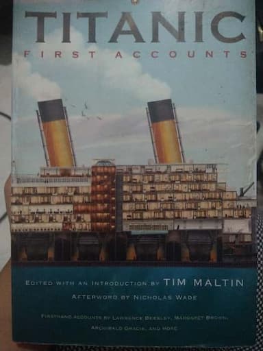 Titanic, first accounts