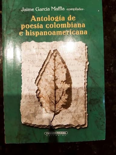 Antologia, poesia colombiana e hispanoamericana