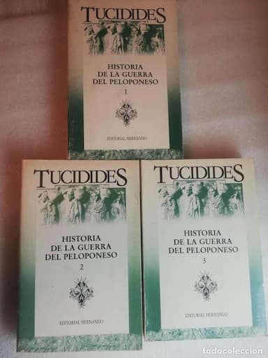 HISTORIA DE LA GUERRA DEL PELOPONESO - 3 TOMOS/ TUCIDIDES