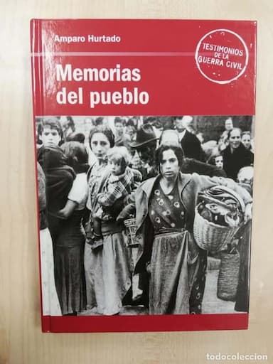 MEMORIAS DEL PUEBLO. GUERRA CIVIL ESPAÑOLA. 262 PGS. AMPARO HURTADO