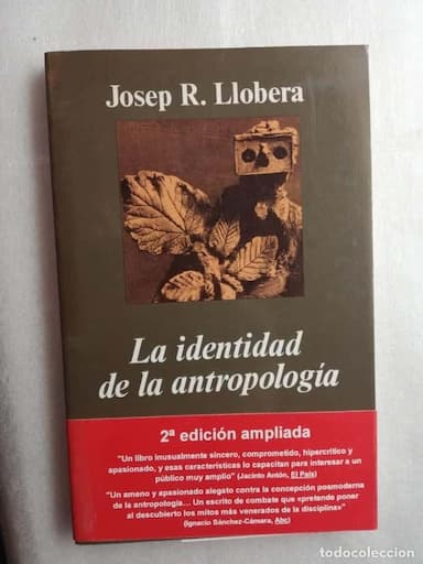 LA IDENTIDAD DE LA ANTROPOLOGIA--JOSEP R. LLOBERA