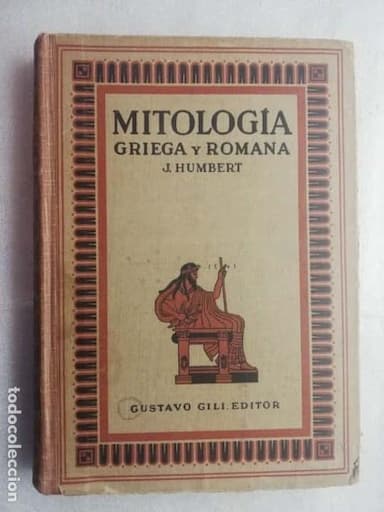 MITOLOGÍA GRIEGA Y ROMANA-J. HUMBERT EDITORIAL GUSTAVO GILI