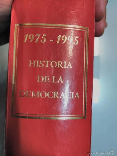 HISTORIA DE LA DEMOCRACIA - LA AVENTURA DE LA LIBERTAD (1975-1995) 981 PAGINAS