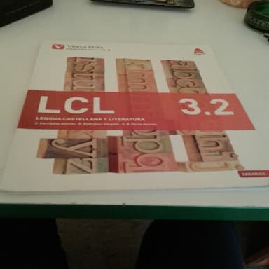 Lengua castellana y literatura LCL 3.2