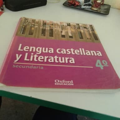 Lengua castellana y literatura 4 secundaria