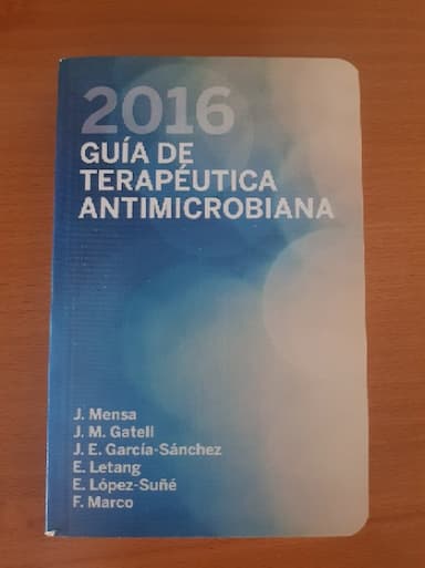 Guia de terapeutica antimicrobiana 2016