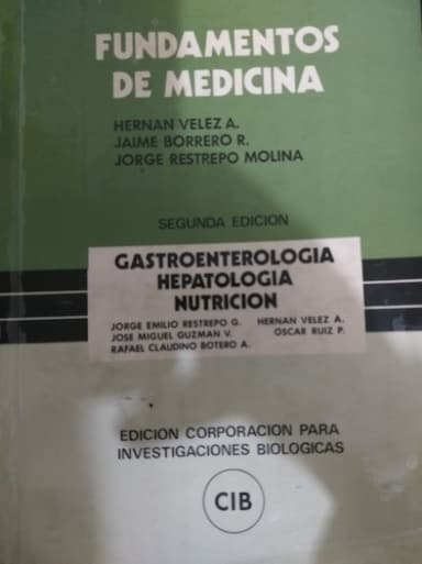 Fundamentos de medicina gastroenterología hepatología y nutrición 