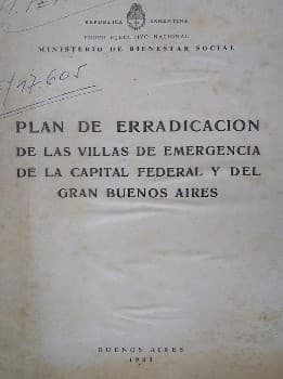 Plan de Erradicación de las Villas de Emergencias